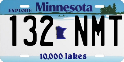 MN license plate 132NMT