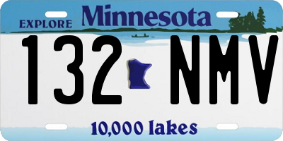 MN license plate 132NMV