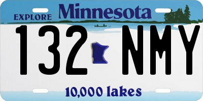MN license plate 132NMY
