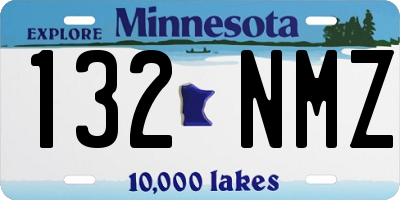 MN license plate 132NMZ