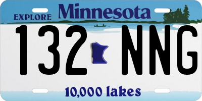 MN license plate 132NNG