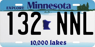MN license plate 132NNL