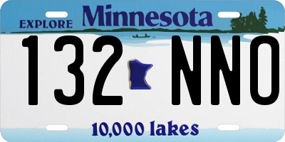 MN license plate 132NNO