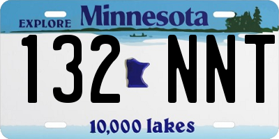 MN license plate 132NNT