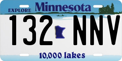 MN license plate 132NNV