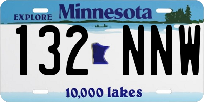 MN license plate 132NNW