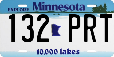 MN license plate 132PRT