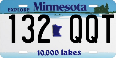 MN license plate 132QQT