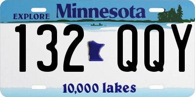 MN license plate 132QQY