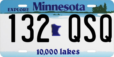 MN license plate 132QSQ