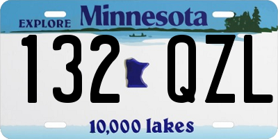 MN license plate 132QZL