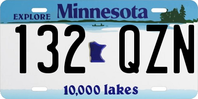 MN license plate 132QZN