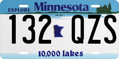 MN license plate 132QZS