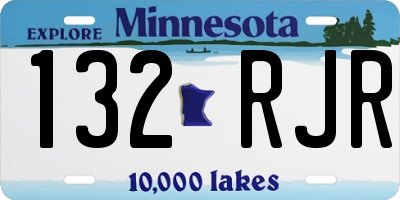 MN license plate 132RJR