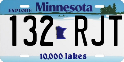 MN license plate 132RJT