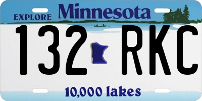 MN license plate 132RKC