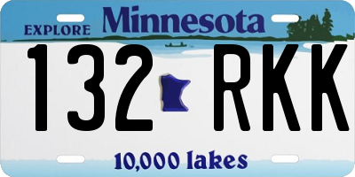 MN license plate 132RKK