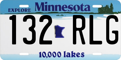 MN license plate 132RLG