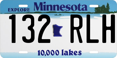 MN license plate 132RLH