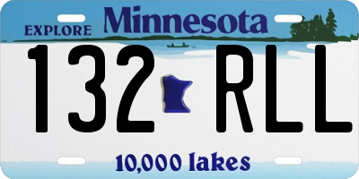 MN license plate 132RLL