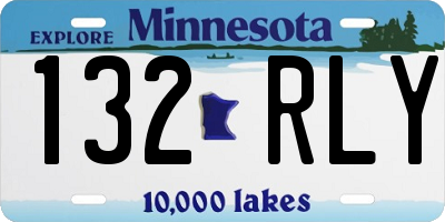 MN license plate 132RLY