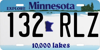 MN license plate 132RLZ