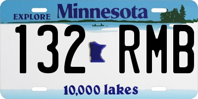 MN license plate 132RMB