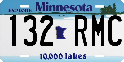 MN license plate 132RMC