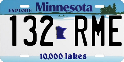 MN license plate 132RME