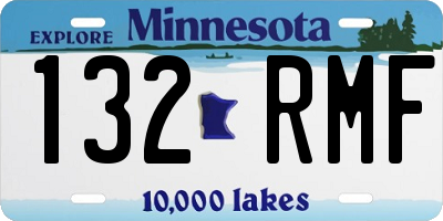 MN license plate 132RMF