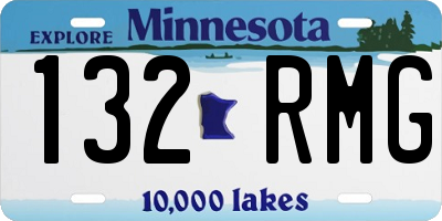 MN license plate 132RMG
