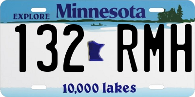 MN license plate 132RMH