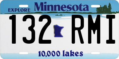 MN license plate 132RMI