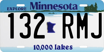 MN license plate 132RMJ