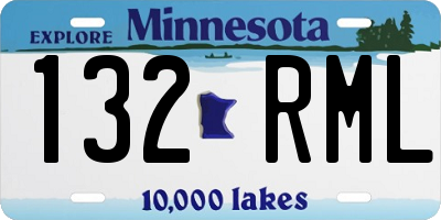 MN license plate 132RML