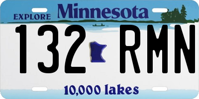 MN license plate 132RMN