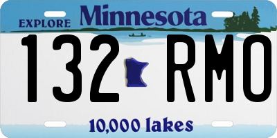 MN license plate 132RMO