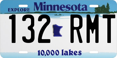 MN license plate 132RMT