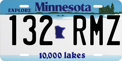 MN license plate 132RMZ