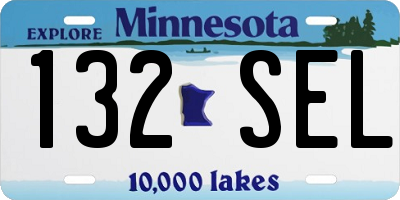 MN license plate 132SEL