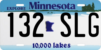 MN license plate 132SLG