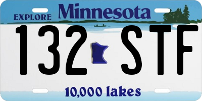 MN license plate 132STF