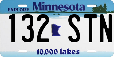 MN license plate 132STN
