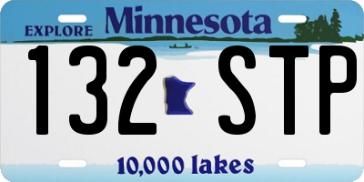 MN license plate 132STP