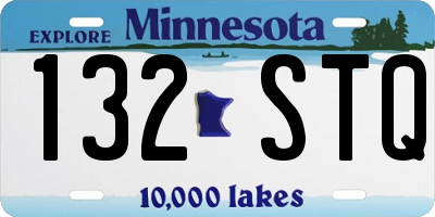 MN license plate 132STQ