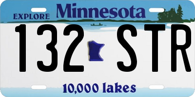 MN license plate 132STR