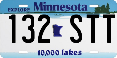 MN license plate 132STT