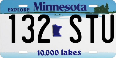 MN license plate 132STU