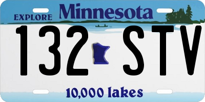 MN license plate 132STV
