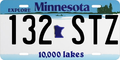 MN license plate 132STZ